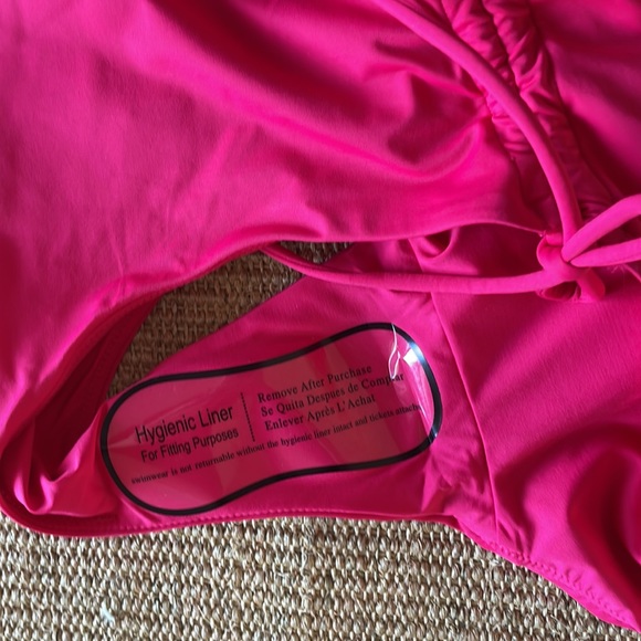 NWT! SPANX M, XL & 3X ‘Swim High Rise Brief’ Hibiscus color. Drawstring. 50126. - Picture 5 of 11